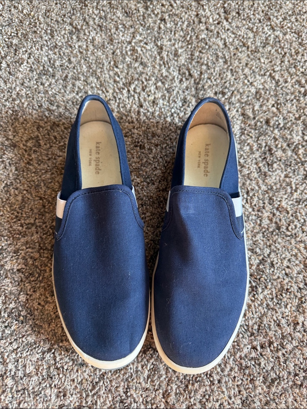 Kate Spade Navy Sandy Loafers Size 8.5